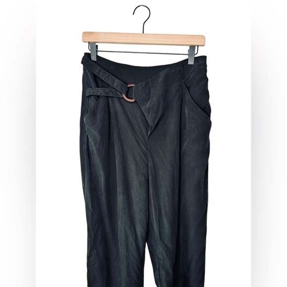 Anthropologie Cupro Wrap Pants Black Small - Picture 3 of 14